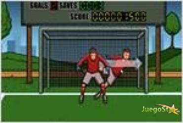 Juego soccer suburban goalie portero de futbol suburbano