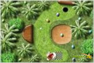 Juego  easter golf conejo golfista