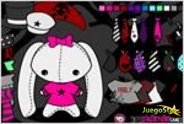 Juego emo cheap bunny plush conejo de peluche emo