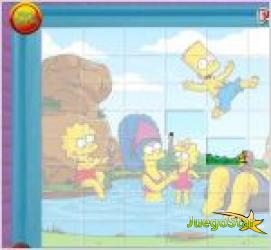 Juego puzzle simpsons