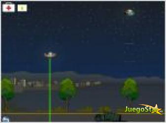 Juego  aliens en la noche