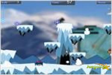 Juego snowflakes frenzy muñeco de nieve