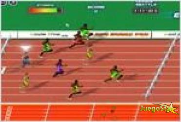 Juego  hurdles road to olympic games by flashgamesfan.com carrera con obstaculos