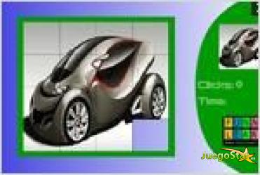 Juego fast concept car slide puzzle rompecabezas de auto