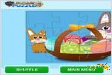 Juego easter bunny jigsaw rompecabezas de conejos de pascua