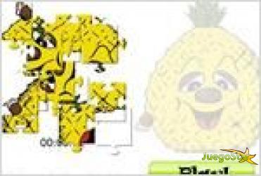 pineapple head jigsaw rompecabezas de piña