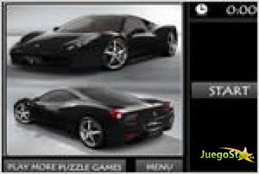 Juego  ferrari enzo black puzzle rompecabezas de ferrari