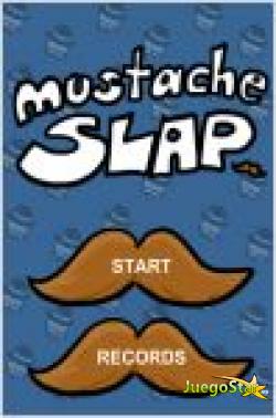 Juego  mustache slap. juego de letras
