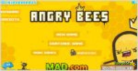 Juego angry bees. abejas enfrentadas.