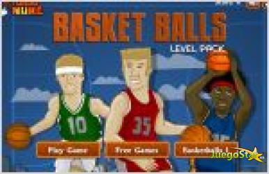 Juego  basketballs level pack. baloncesto