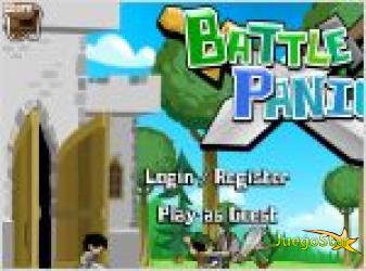 Juego  battle panic. monta tu poblado