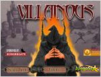 Juego  villainous  tower attack. villa villano