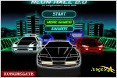 Juego  neon race 2. carrera de coches