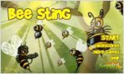 bee sting. guerra de abejas