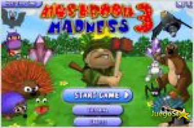 Juego  mushroom madness 3. martillazos