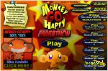 monkey go happy marathon. maraton del mono