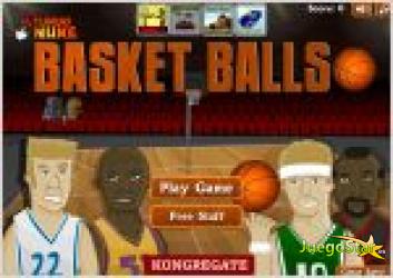 Juego basketballs. baloncesto