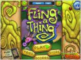 Juego fling a thing. a coger las cosas