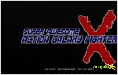 Juego  super awesome action galaxy fighter x. guerra en el espacio