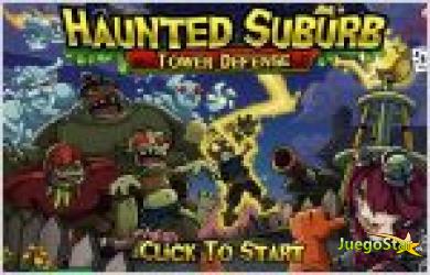 Juego  haunted suburb. cazadora de monstruos