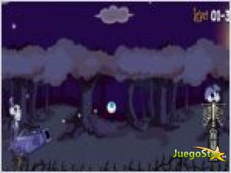 Juego skullyas quest el esqueleto  y el cañon