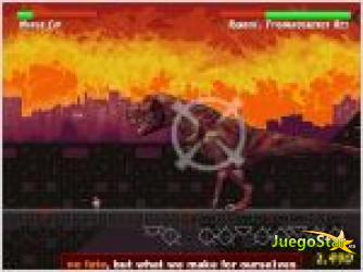 Juego  ninja cat and zombie dinosaurs gato ninja y dinosaurio zombie