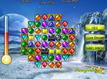 Juego  Galactic Gems 2: Accelerated conecta gemas