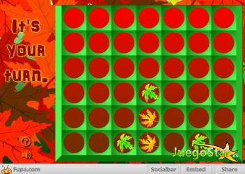 Juego Falling Leaves Four in a Row