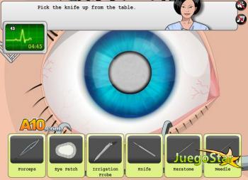 Juego Operando ojos