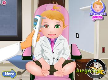 Juego Cuidando los ojos de la bebé Julieta