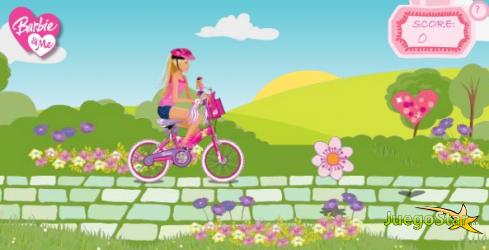 Juego  Barbie en bicicleta