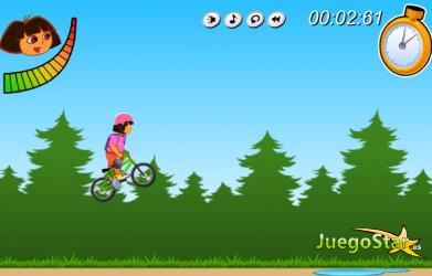 Juego En la bicicleta con Dora