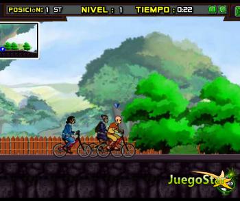 Juego Conduciendo una bicicleta de carreras