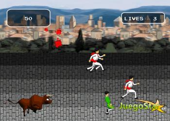 Juego San Fermin - Escapando de los toros salvajes