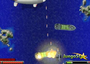 Juego  Destruir barcos con un avión de guerra