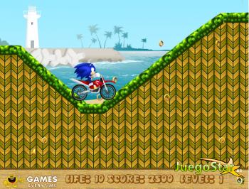 Juego sonic en moto