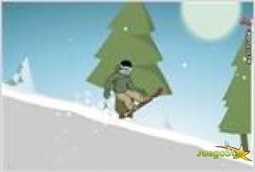 Juego  downhill snowboard 2 descendiendo en tabla de snowboard