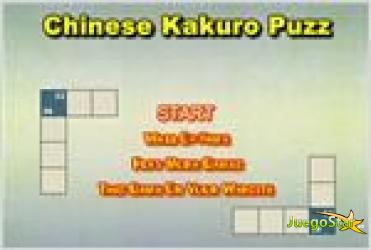 chinese kakuro puzzle jugando con los numeros