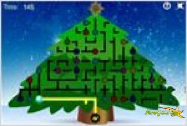 Juego  light up the christmas tree puzzle enciende el arbol de navidad