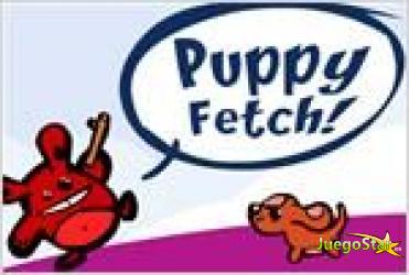 Juego puppy fetch el perro trae el palo