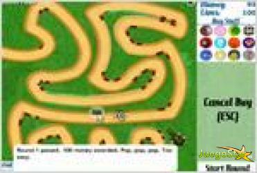 Juego  bloons tower defense 3 monos destruye globos