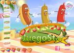 Preparando Hot Dogs en la playa