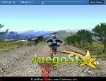 Carrera de bicicletas de montaña en 3D